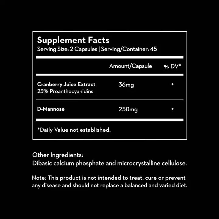 Versus D-Mannose & Cranberry (90 Capsules)