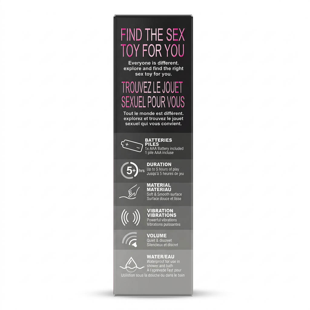 Durex Intense Vibrating Bullet box ka side view, product features aur icons ke saath – docxora.com Pakistan