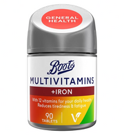 BOOTS MULTIVITAMINS + IRON (90 TAB)