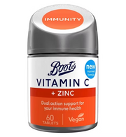 BOOTS VITAMIN C + ZINC  60 TAB