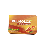 Pulmoloz Honey & Ginger (6 Lozenges)