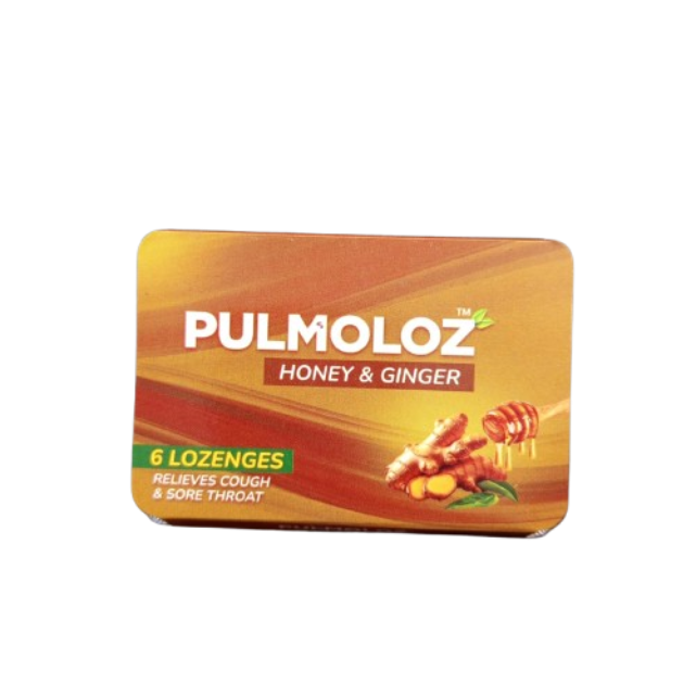 Pulmoloz Honey & Ginger (6 Lozenges)