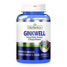 Herbiotics Ginkwells GINSENG & GINKO BILOBA (30 TAB)