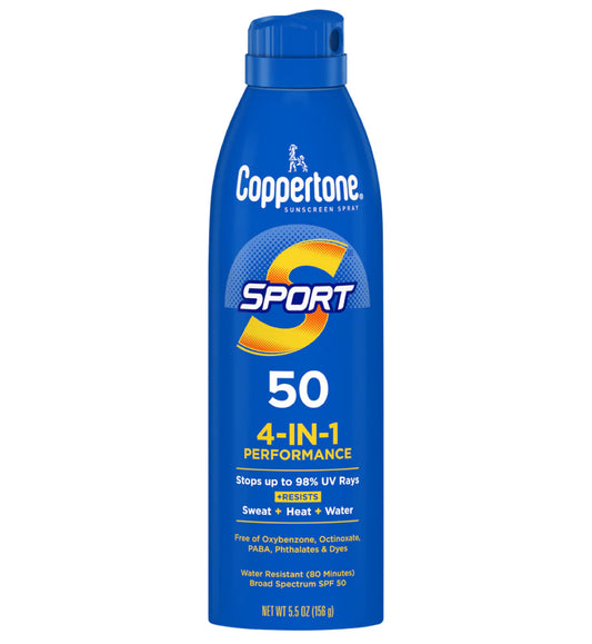 COPPERTONE SPORT SPF 50 SUNSCREEN SPRAY 4 IN 1 (156G)