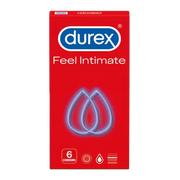 Durex Feel Intimate Condoms 6 Pack – Extra Thin Natural Feeling Lubricated Latex Condoms – Available at docxora.com Pakistan