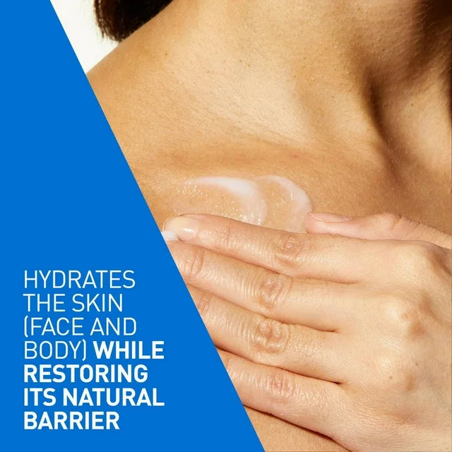 CeraVe Daily Moisturizing Lotion, Lightweight Face and Body Lotion with Ceramides for Normal to Dry Skin, 562mL, Lightweight hydrating lotion