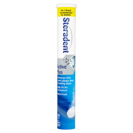 Steradent | Active Plus | Denture daily Cleaner | 30 Tablets