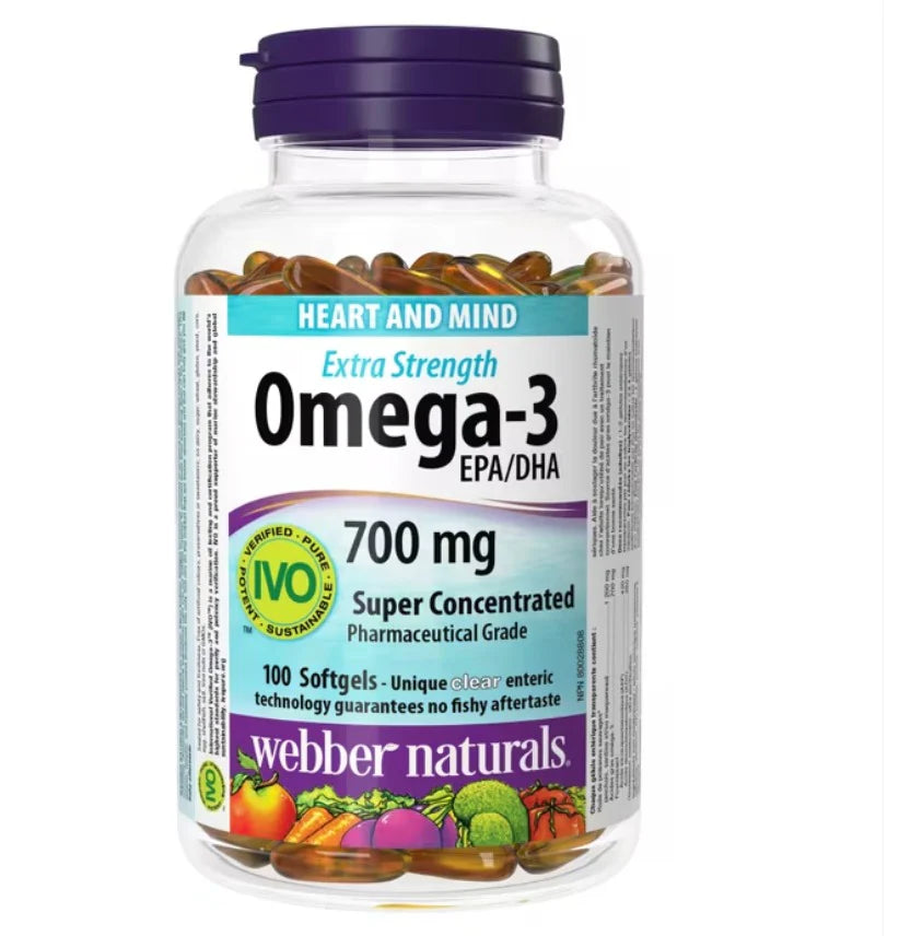 WEBBER NATURALS OMEGA-3 700MG (100 SOFTGELS)
