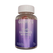 GLUVITS Biotin Gummies 5000 mcg bottle with 30 cherry-flavoured gummies for hair, skin and nails, available at docxora.com Pakistan