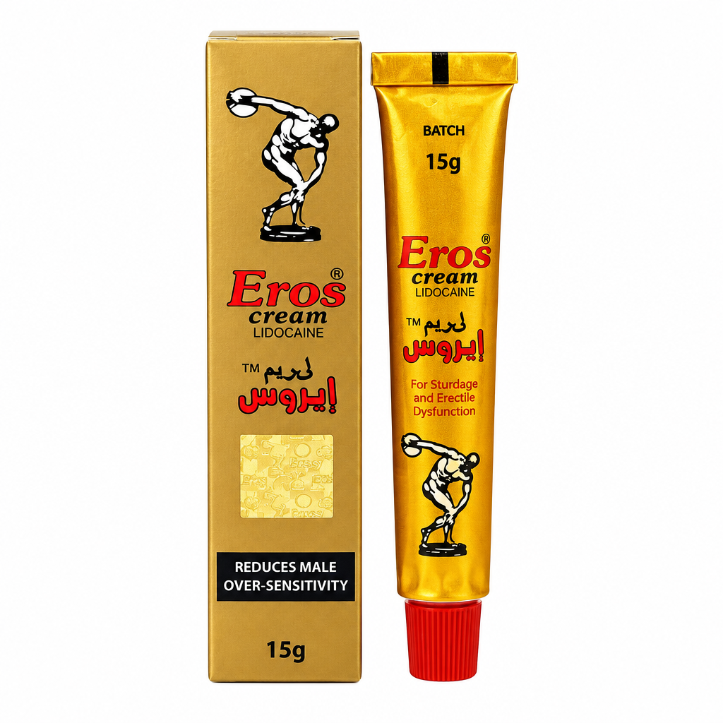 Eros Cream 15g with Lidocaine for Surface Analgesia and Male Over-Sensitivity – Available at docxora.com Pakistan