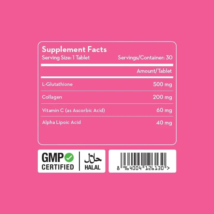 Versus Glow Getter Glutathione & Collagen (30 Tablets)
