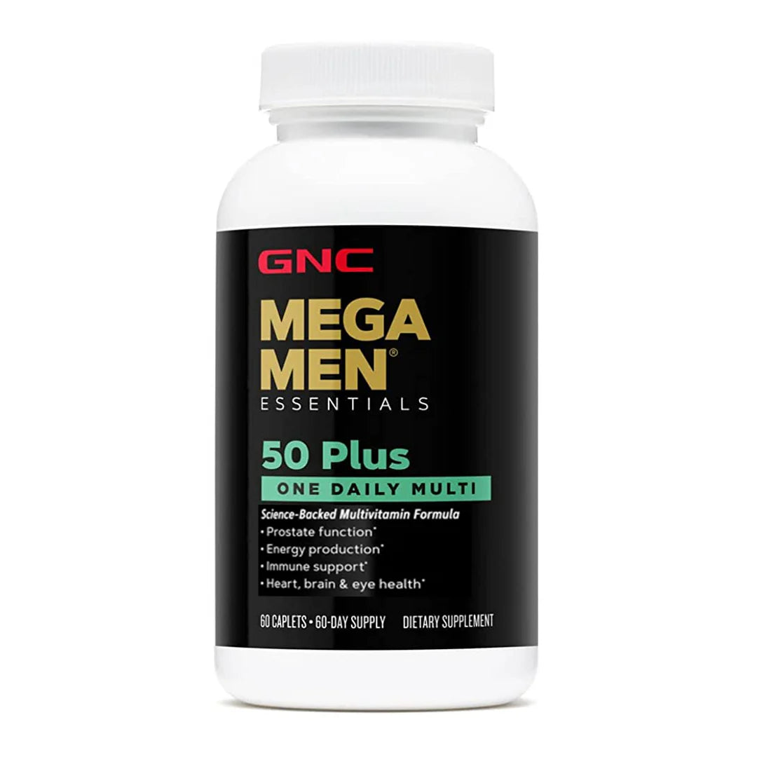GNC MEGA MEN ESSENTIALS 50 PLUS ONE DAILY (60 CAPLETS)