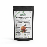 HerbCraft Premium Organic Tribulus Powder pouch on a clean white background, front-facing square product image for docxora.com Pakistan