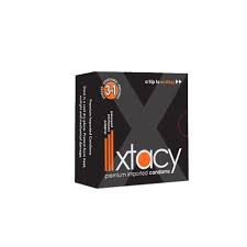 "Xtacy Premium Imported Condoms 3s - Studded, Contoured & Perfumed for Maximum Stimulation and Pleasure"
