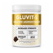 Gluvit-S Creatine Monohydrate with BCAA 200g – Increases Strength, Power & Recovery – No Sugar, No Fillers, Gluten Free – Chocolate Flavour – Beroz Oral Powder – docxora.com Pakistan