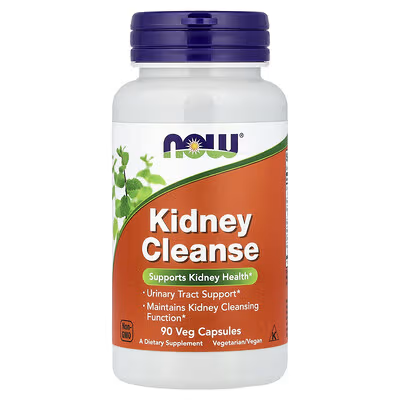 NOW Foods Kidney Cleanse 90 Veg Capsules - Supports Kidney Health - Urinary Tract Support - Maintains Kidney Cleansing Function - Vegetarian Vegan Dietary Supplement