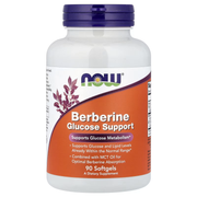 NOW Foods Berberine Glucose Support 90 Softgels - 400mg Berberine HCl with MCT Oil, Supports Glucose & Lipid Metabolism, Halal Non-GMO, Available in Pakistan at docxora.com