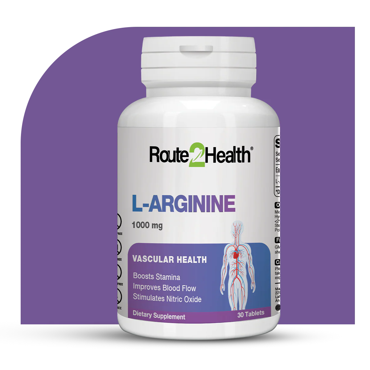 Vascular Health Dietary Supplement that Boosts Stamina, Improves Blood Flow & Stimulates Nitric Oxide Production