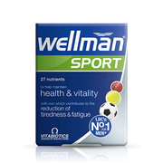 Vitabiotics Wellman Sport 30 Tablets - UK's No.1 Men's Supplement with 27 Nutrients, Iron for Reduction of Tiredness & Fatigue, Health & Vitality in Pakistan