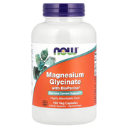 NOW Foods Magnesium Glycinate with BioPerine 180 Veg Capsules Bottle - Nervous System Support, Highly Absorbable Form, Vegetarian Vegan Non-GMO Supplement