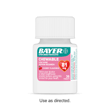 BAYER ASPIRIN 81MG PAIN RELIEVER (36 CHEWABLE)