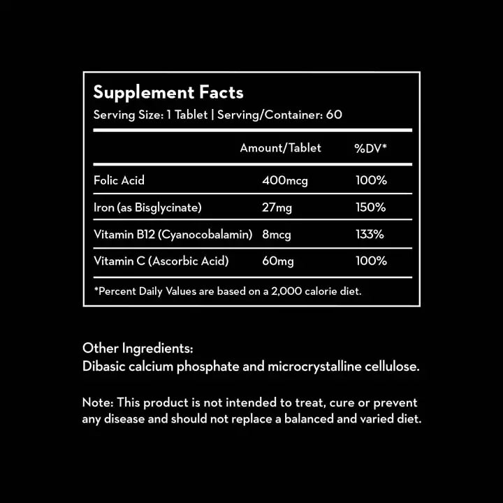 Versus Super Iron with Folic Acid (60 Tablets)