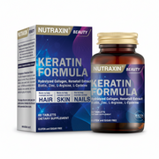 Nutraxin Beauty Keratin Formula 60 Tablets – Hydrolyzed Collagen, Horsetail Extract, Biotin, Zinc, L-Arginine, L-Cysteine – Hair, Skin & Nails Support – Gluten & Sugar Free – docxora.com Pakistan