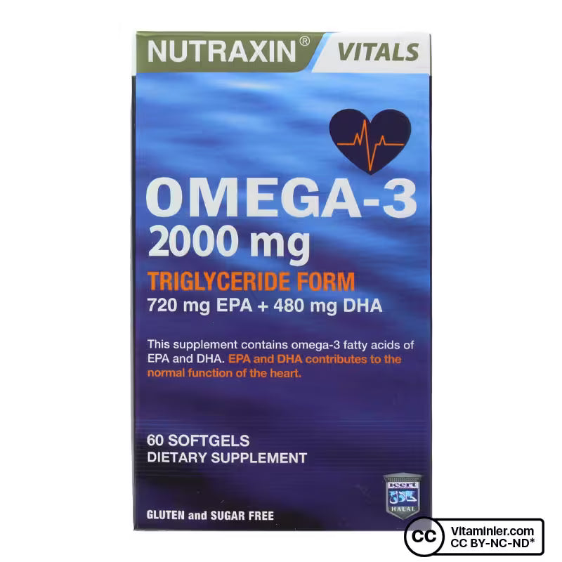 Triglyceride Form, 720mg EPA + 480mg DHA, 60 Softgels