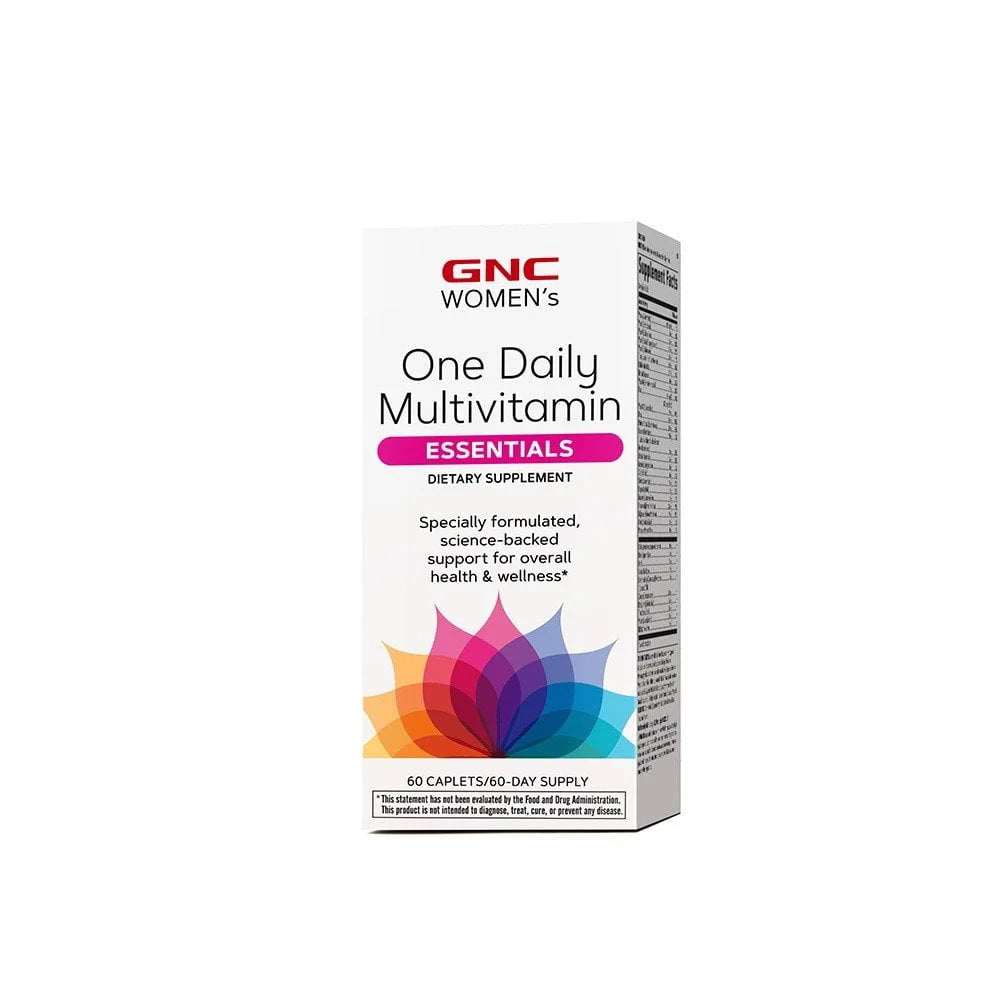 GNC WOMEN'S ONE DAILY MULTIVITAMIN ESSENTIALS 60CAPLETS