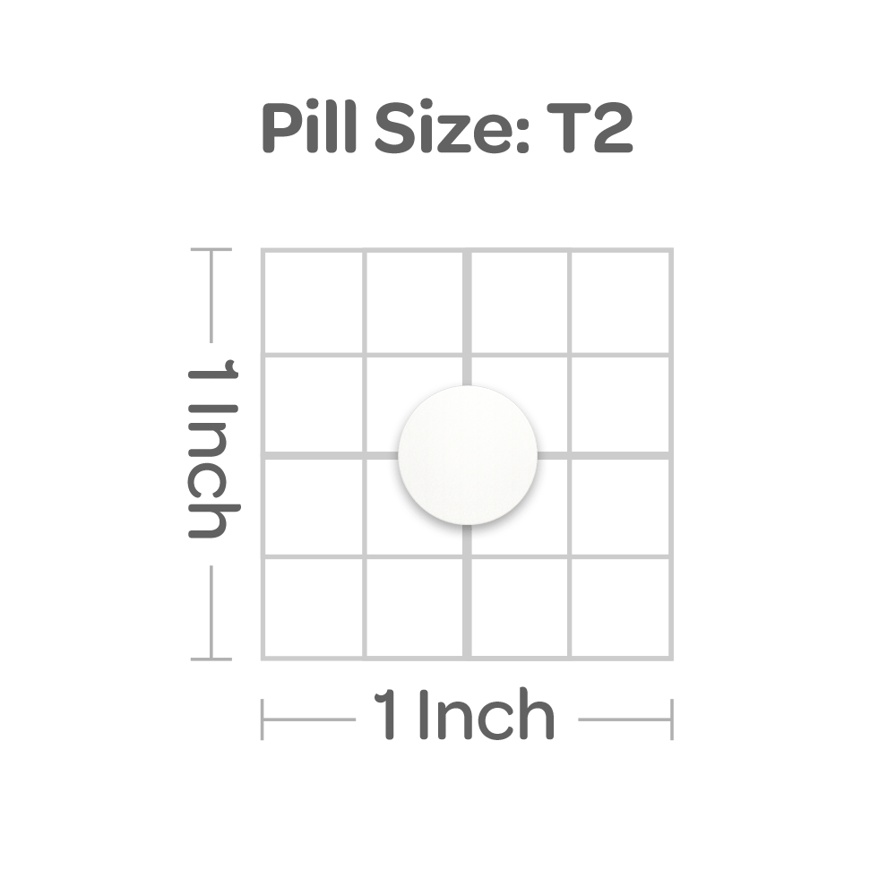 T2, approximately 1 inch