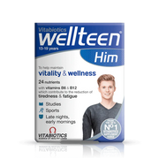 Vitabiotics Wellteen Him Multivitamin for Teen Boys 13-19 Years – 24 Nutrients with Vitamins B6, B12 for Energy & Vitality – Available at docxora.com Pakistan
