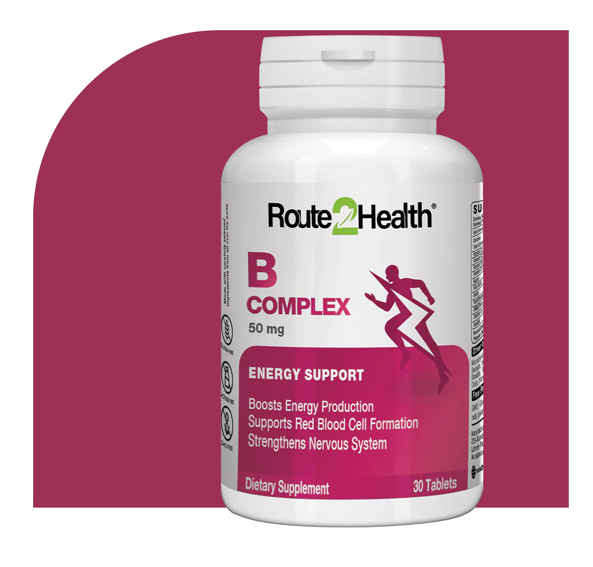 ROUTE 2 HEALTH B-COMPLEX 50MG (30 TAB)