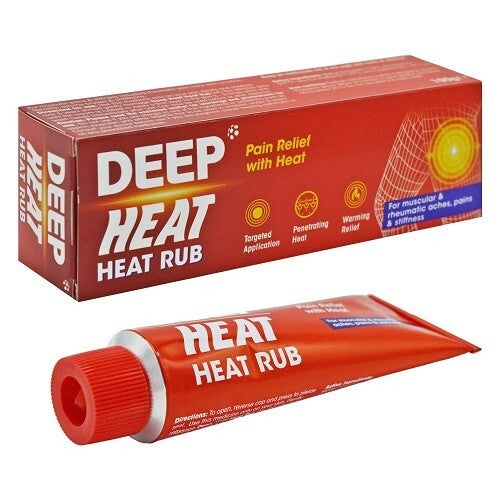 Deep Heat Heat Rub – Pain Relief with Heat for Muscular & Rheumatic Aches, Pains & Stiffness, Targeted Application, Penetrating Warmth – Available at docxora.com Pakistan