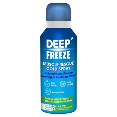 EEP FREEZE Muscle Rescue Cold Spray 72.5ml – Scientifically Proven Cooling & Soothing Relief, Fast Acting, Rapid Cooling, Non-Medicinal, 0% LPG, Soothing Relief for Minor Aches in Muscles and Joints – Available at docxora.com Pakistan