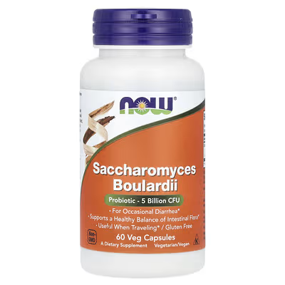 NOW Foods Saccharomyces Boulardii Probiotic 5 Billion CFU 60 Veg Capsules – Gut Health, Intestinal Flora Support, Gluten Free, Vegetarian/Vegan | Docxora.com Pakistan