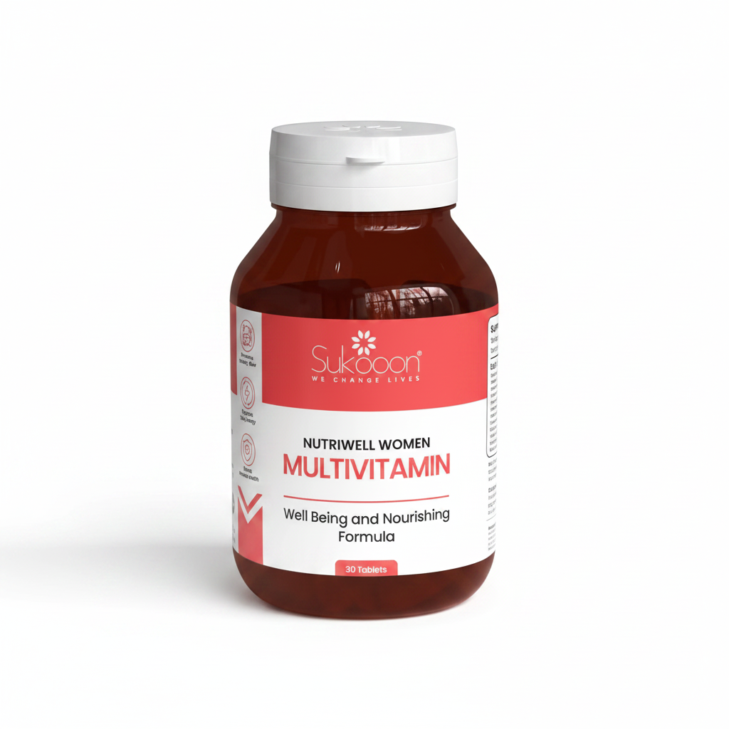 Sukooon Nutriwell Women Multivitamin 30 Tablets – Well Being and Nourishing Formula – Available at docxora.com Pakistan
