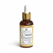 Sukooon Penta 30ml dropper bottle with pure essential oils blend for all body muscles on a white background, available at docxora.com Pakistan