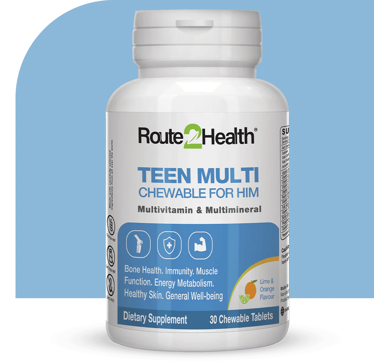 ROUTE 2 HEALTH TEEN MULTI CHEW FOR HIM (30 TAB)