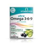 Vitabiotics Ultra Omega 3-6-9 60 Capsules – 3-in-1 Formula with Fish Oil (Omega-3), Blackcurrant & Pumpkin Seed Oil (Omega-6), Olive Oil (Omega-9) – UK's No.1 Vitamin Company – Available at docxora.com Pakistan
