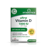 Vitabiotics Ultra Vitamin D 1000 IU (D3 25mcg) 96 Mini Tablets – Optimum Level Immune Support, British Pharmacopoeia Quality, UK's No.1 Vitamin D Brand – Available at docxora.com Pakistan
