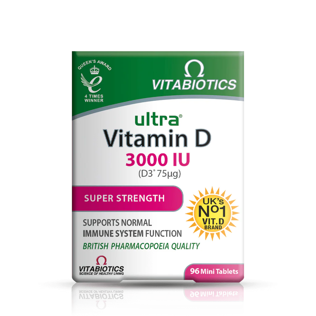 Vitabiotics Ultra Vitamin D 3,000 IU (96 Mini Tablets)