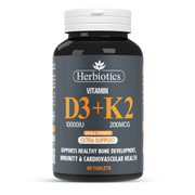 HB D3+K2 10000IU 200MCG (60 TAB)