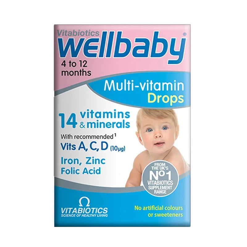 VITABIOTICS WELLBABY MULTIVITAMINS DROPS, 30 ML