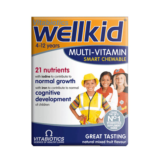 VITABIOTICS WELLKID MULTIVITAMIN 4-12 YEARS (30 TAB)