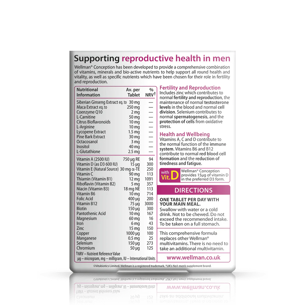 Vitabiotics Wellman Conception (30 Tablets)