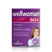 Vitabiotics Wellwoman 50+ Multivitamin – 26 Nutrients for Health & Vitality – Reduces Tiredness & Fatigue – Vitamin B6, Pantothenic Acid & Iron – UK's No.1 for Women – docxora.com Pakistan
