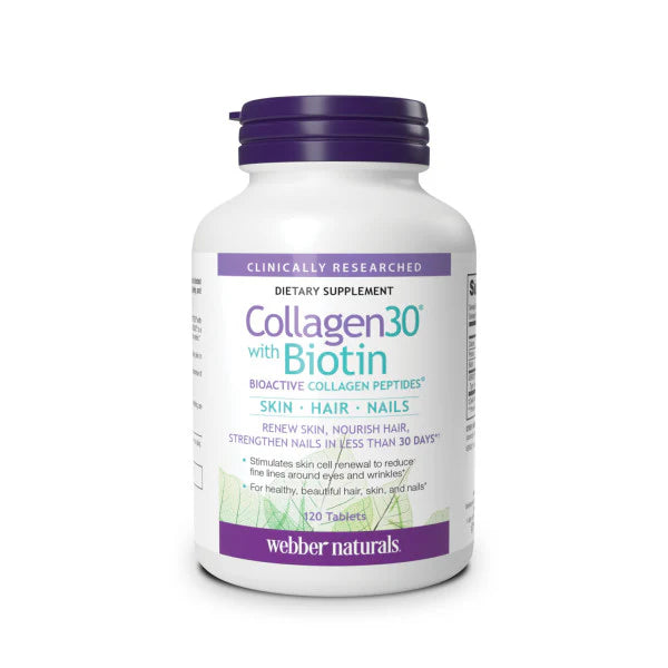 WEBBER NATURALS COLLAGEN 30 WITH BIOTIN IMP (120 TAB)