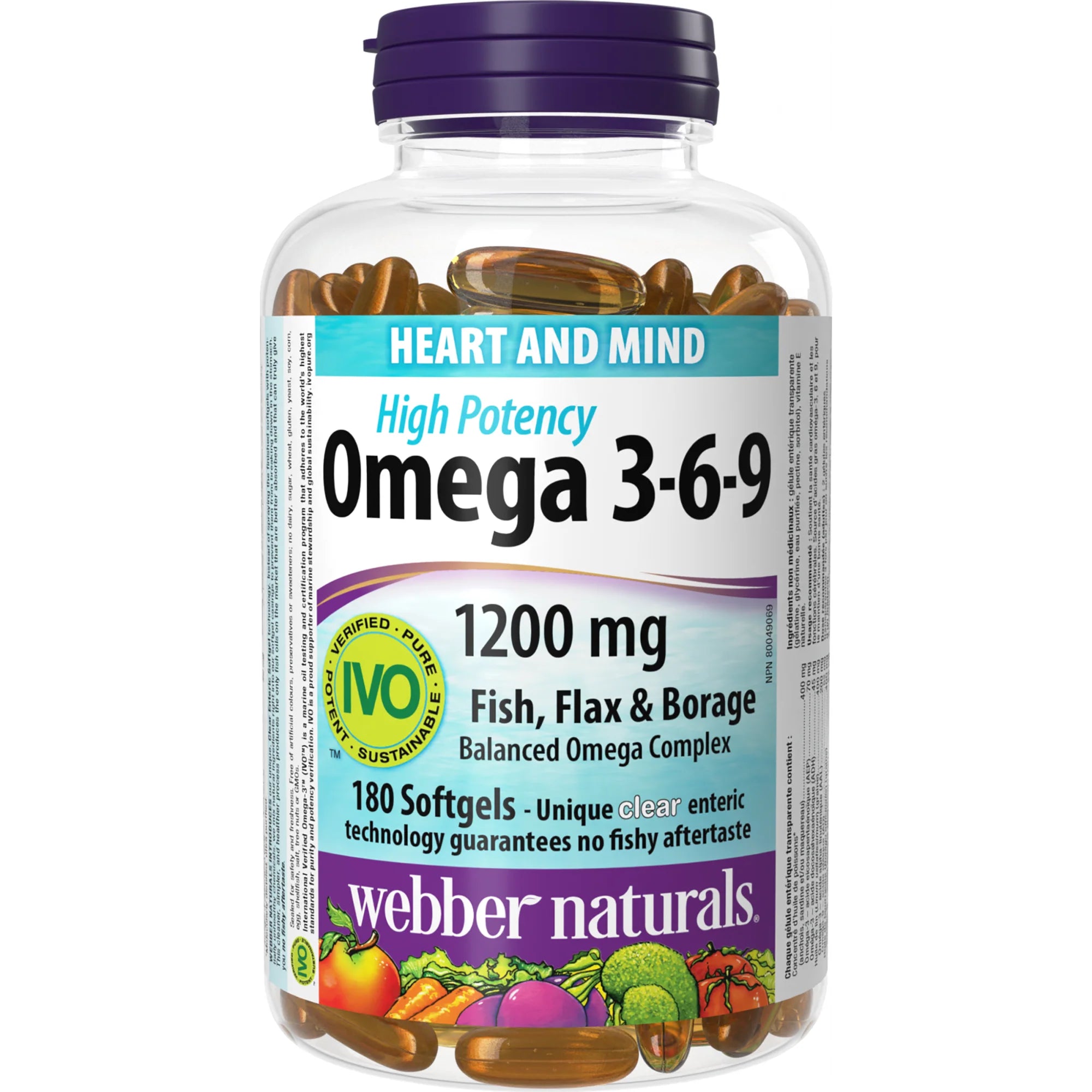 WEBBER NATURALS OMEGA 3-6-9 1200 MG (180 SOFTGEL)
