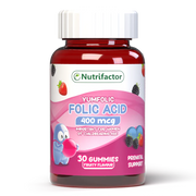 Nutrifactor, Yumfolic Gummies, Folic Acid, 400 Mcg, 30 Gummies