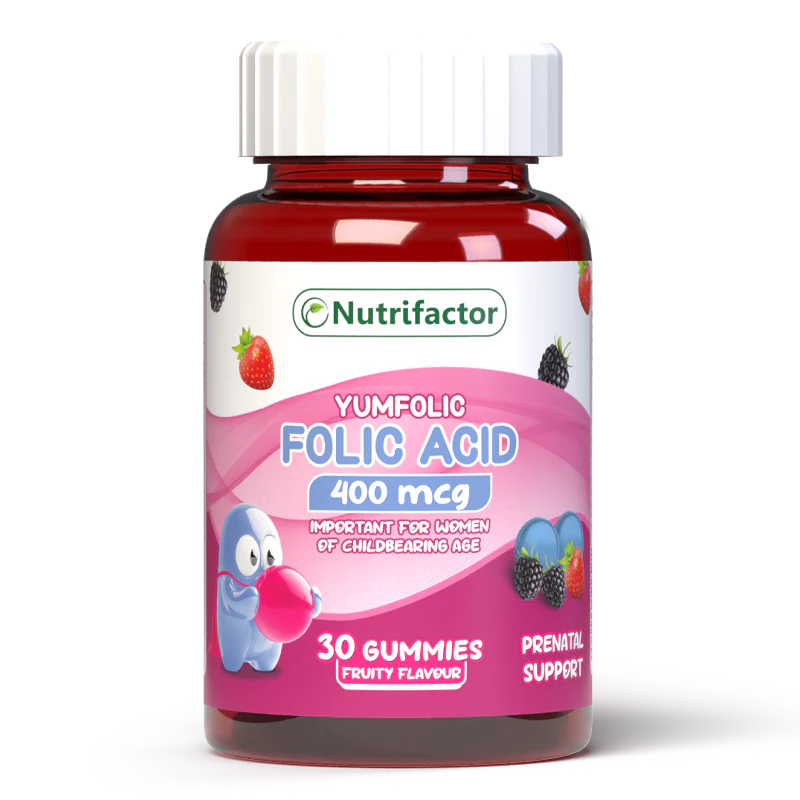 Nutrifactor, Yumfolic Gummies, Folic Acid, 400 Mcg, 30 Gummies